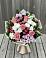 Букет цветов из: Альстромерии, Гвоздики, Розы и Хризантемы в Бахтеево