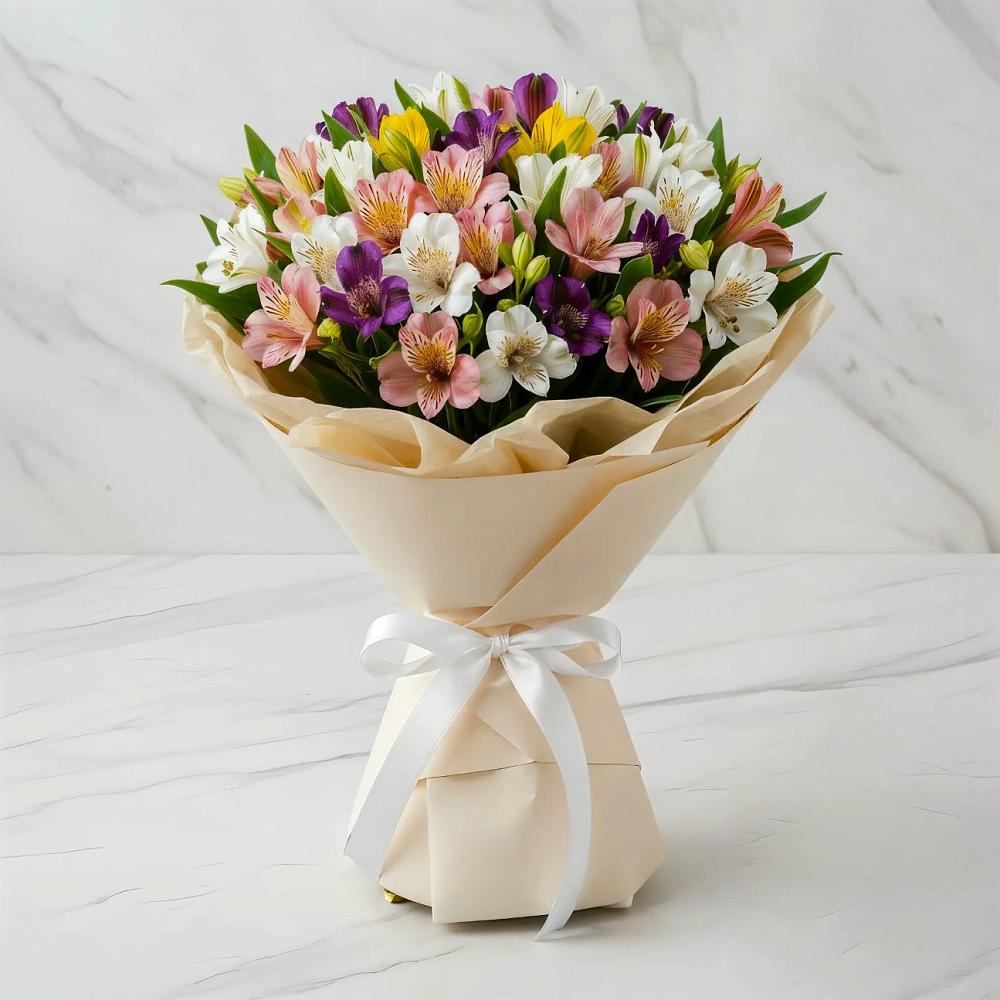 Букет цветов из: Альстромерии в Бахтеево