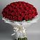 Букет 101 Красная роза Блэк Мэджик в Бахтеево