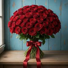 Букет Красные розы Блэк Меджик в Бахтеево