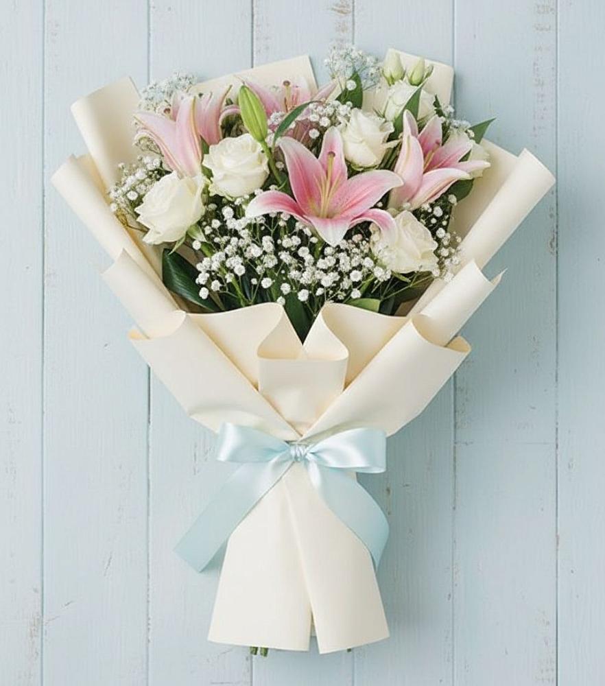 Букет цветов из: Лилии в Бахтеево