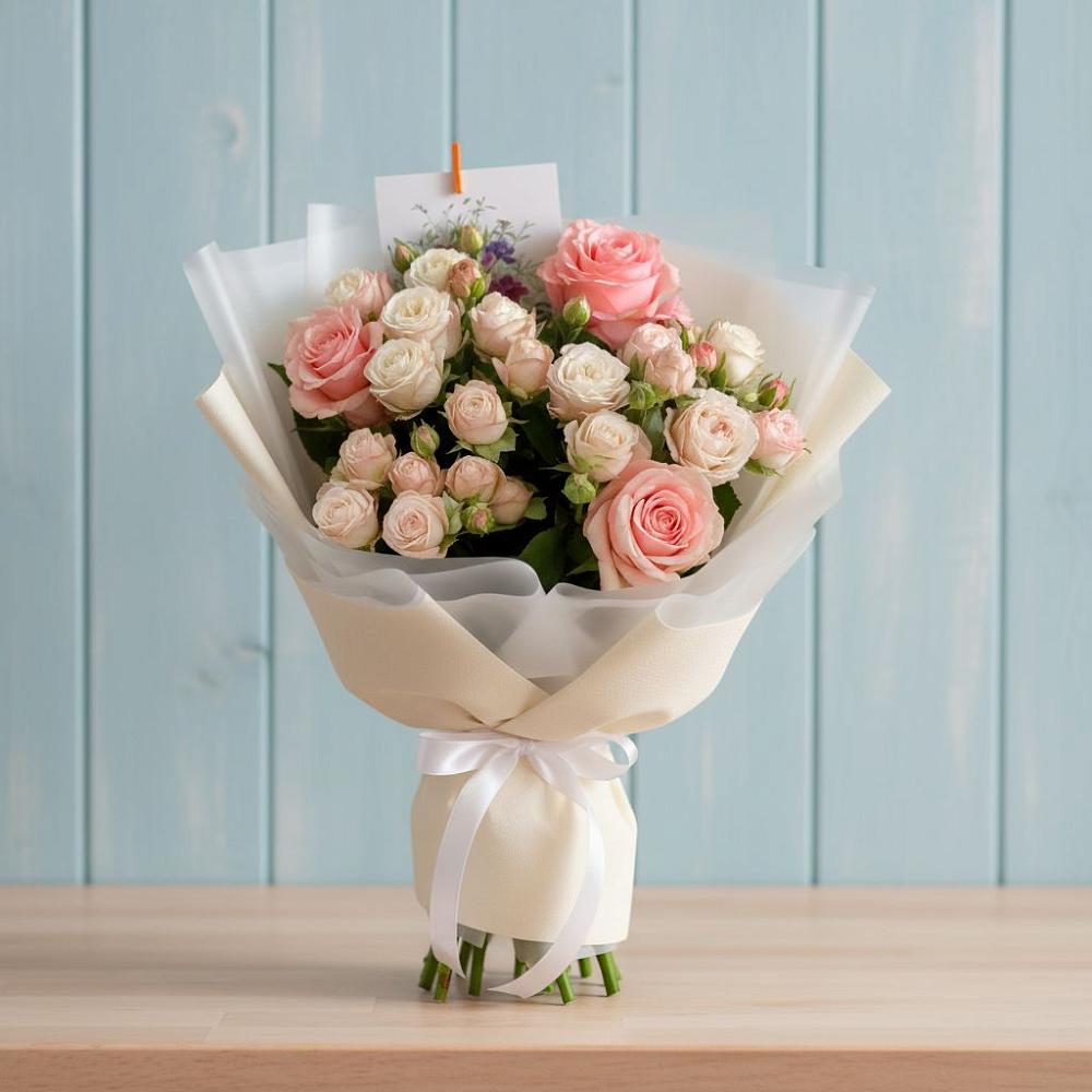 Букет цветов из: Розы в Бахтеево