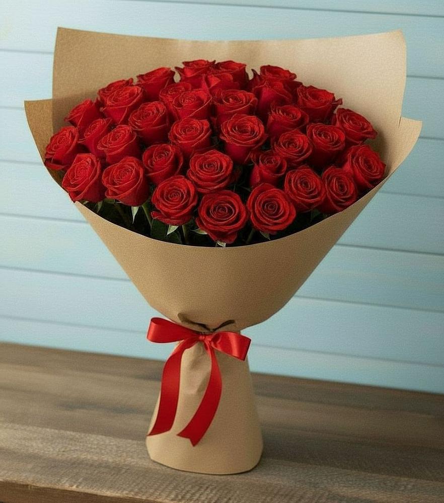 Букет Красные розы Милано в Бахтеево