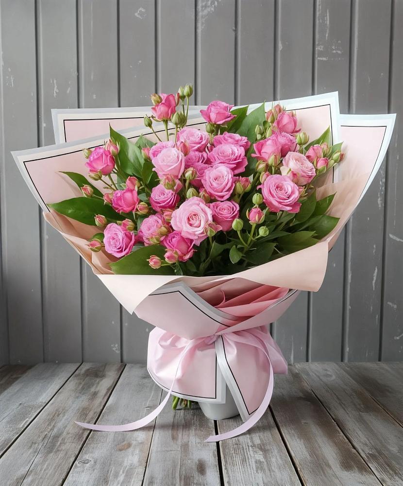 Букет Розовый кустик в Бахтеево