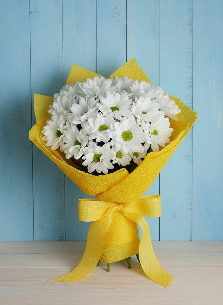 Букет цветов из: Хризантемы в Бахтеево