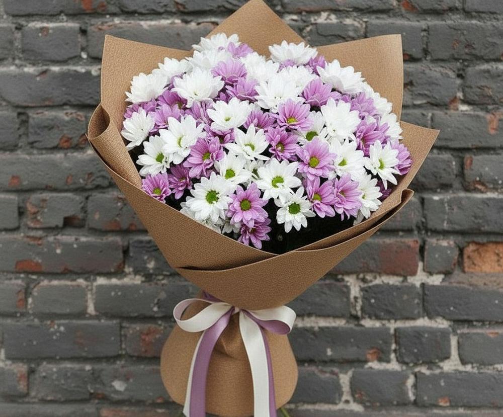 Букет цветов из: Хризантемы в Бахтеево