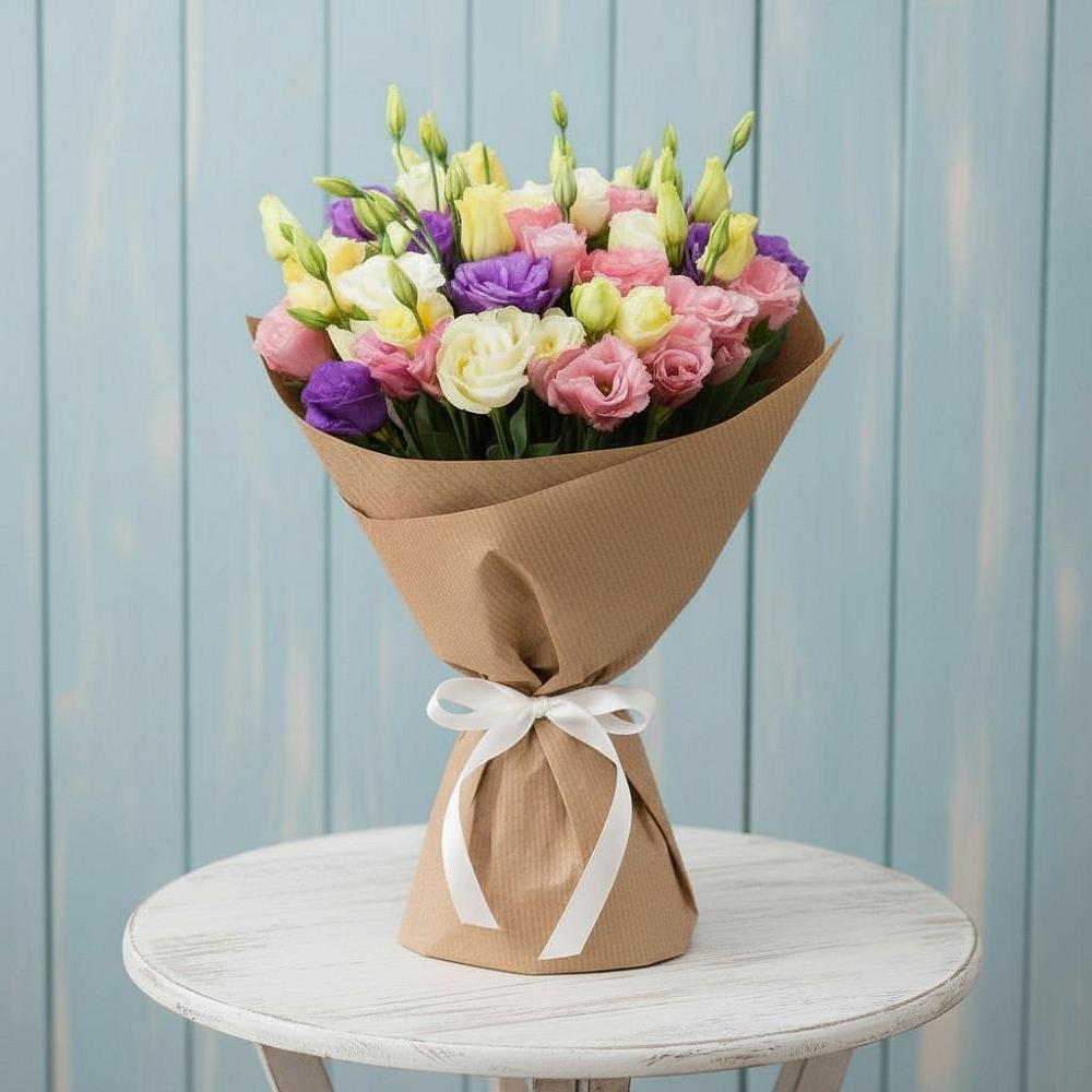 Букет цветов из: Лизиантусы в Бахтеево