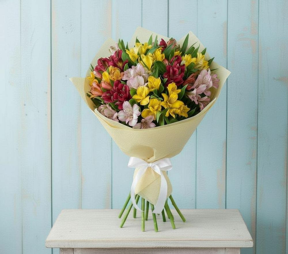 Букет цветов из: Альстромерии в Бахтеево