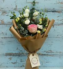 Букет цветов из:  Розы и Лизиантусы #REPLACE_PRED# Бахтеево
